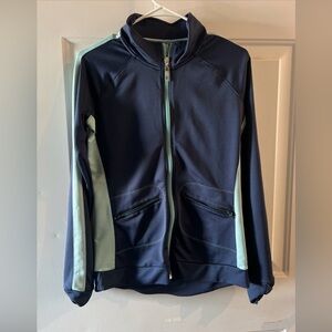 ALO Yoga Navy and Light Blue Sweatshirt